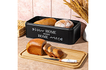 Хлебница с бамбук.крышкой 42,3х23х12,7см