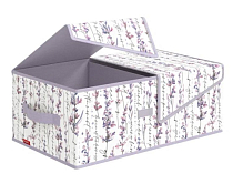 "VALIANT" HERBARIUM LAVENDER Короб стеллажный с крышкой на магните, 2 секции 50х30х20см