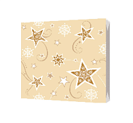 Салфетки бумажные "Звезды на ванили" 33х33см, 20шт
