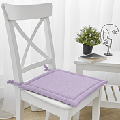 "Рогожка" Подушка на стул 40х40см, цв.сирень