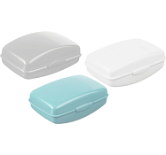 Мыльница дорожная 10х6,8х4,4см, в ассорт.