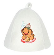 "Hot Pot" Шапка для сауны детская "Утенок"