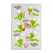 Полотенце кухонное "Поварята змеи" 39х60см