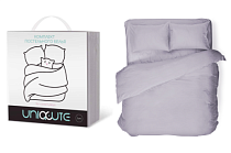 "Uniqcute" Комплект постельного белья "Селенит"  2сп, 50х70см, цв.серый, поплин
