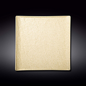 WILMAX SANDSTONE Тарелка квадратная 27х27см, цв.песочный
