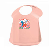 Нагрудник детский 34х24х6,5см, цв.светло-розовый