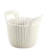 CURVER Корзина для хранения "Knit XS" 3л, 23х19х19см, цв.белый