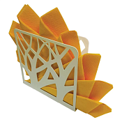 Салфетница "Деревья" 12х9,6х3,1см, цв.белый