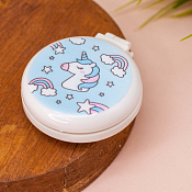 Расчёска складная "Unicorn" d=6,5см