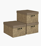 "VALIANT" MONET AUTUM Набор коробов с крышкой 3шт. 25х33х18,5см