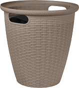 "Rattan" Горшок для цветов d=38см 30л цв. французский платан