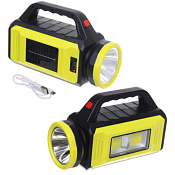 Фонарь аккумуляторный 5 режимов, 1LED+COB