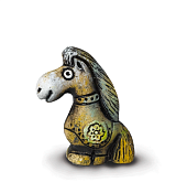 Фигурка "Лошадка с цветочком" 10х9х3см