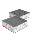 "VALIANT" VINTAGE GREY Набор органайзеров для белья 2шт, 32х32х10см