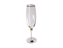 "Оливия" Набор бокалов для шампанского 6шт, 190мл, отводка золото