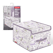 "VALIANT" LAVANDE Короб стеллажный с крышкой на магните 30х40х25см