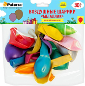 "PATERRA" Набор воздушных шаров "Металлик" 30см 30шт.