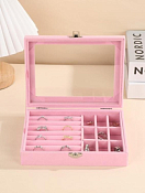 Шкатулка декоративная "Ghostly beauty" 15х20х5см, цв.розовый