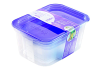 "SMART SHEFF" Набор контейнеров паровыпускным клапаном пластик 3шт. 0,23л; 0,49л; 1,1л