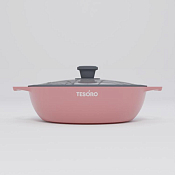 "TESORO" Florence Induction total dark" Жаровня 4л, h 8,8см, с крышкой