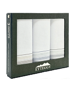 "Ettegy" Набор мужских носовых платков 3шт, 43х43cм