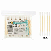 Набор ватных палочек, бамбуковые 200шт