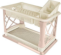 "Green Republic" Сушилка для посуды с поддоном 49х17,5х32,5см, цв.шампань
