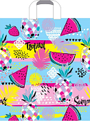 Пакет полиэтиленовый "Тропические фрукты" 38х42х3см