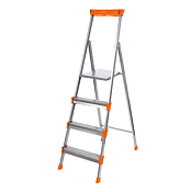 "НИКА" Стремянка односторонняя, 4 ступени, в ассорт.