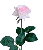 Цветок искусственный "Роза", h 43см, цв.светло-розовый
