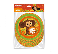 "Чебурашка" Набор бум.тарелок 6шт. 18см