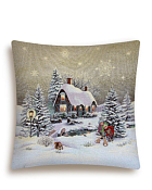 "Гензель и Гретель" Наволочка декоративная 45х45см, цв.сербряный