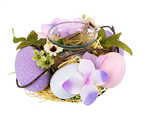 Подсвечник "Сиреневое очарование" 15х15х7см