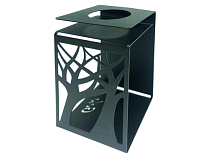 Подсвечник "Деревья" 7х7х11,5см, цв.черный