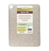 "GOLD MINERAL" Доска разделочная 27х19х0,6см, цв.белый