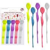 Шпажки для канапе "Тюльпаны" 20шт. 8,2см