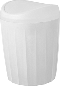 "Rock'n'Roll" Контейнер для мусора 1,1л, 11,6х11,6х15,3см, цв.белое облако