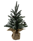 Ель декоративная "Заснеженная с шишками" 16x28см