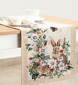 "Сирень в саду" Дорожка на стол 44х140см