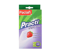 PACLAN Набор перчаток виниловых 5 пар, размер М