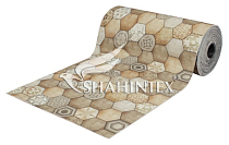 SHAHINTEX DIGITAL PRINT Коврик-дорожка "Мозаика" ширина 120см, цв.бежевый