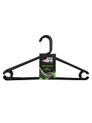 Н-р вешалок пластик. 41х21см, 5шт., цв.черный