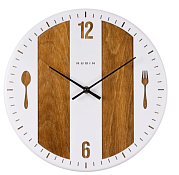 Часы настенные "Кухня" 32см, цв.белый