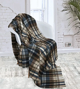 Плед "Сити" 130х150см, цв.синий, флис