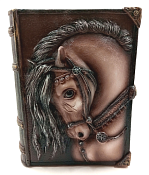 Копилка "Книга с лошадью" 16,5х7,5х21см, цв.коричневый