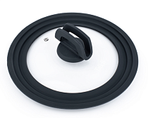 "TalleR" Крышка стеклянная с силиконовым ободком 24-26-28см