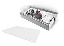 "FlexiSPACE" Коврик противоскользящий 150х50см цв.белый 899494.11