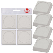 Подставки антивибрационные 4шт. 6см, цв.белый