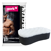 "YORK" Губка для тела "Black&White" 16х8х5см