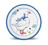 "Гуси" Набор бум.тарелок 6шт. 25см